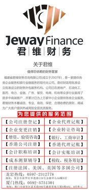 廈門龍巖注冊公司、代理記賬與代辦貸款申報手續(xù)，就選君維財務(wù)
